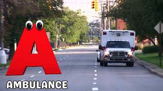ABC Song Phonics, Transportation Song, ABC Song, Alphabet Educational Song A to Z for kids