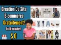 Formation E-commerce Business: Création D'Une Boutique En Ligne 100% Gratuit | Facile, Rapide.