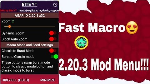 Agar.io 2.20.3 New Mod Menu!!! | Macro In Classic | No Root Android | (Agar.io Mobile)