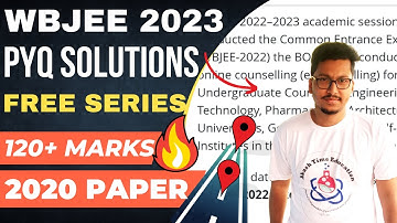WBJEE PYQ Solution 🔥| WBJEE 2020 Paper Solution 🤗| Score 120+ Easily 🧠| WBJEE 2023 Preparation