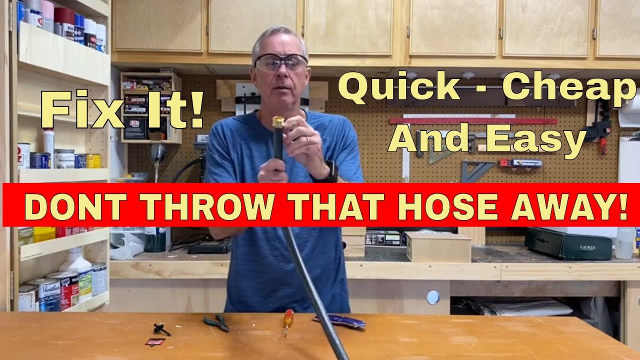 How To DIY Repair a Damaged Garden Hose - YouTube