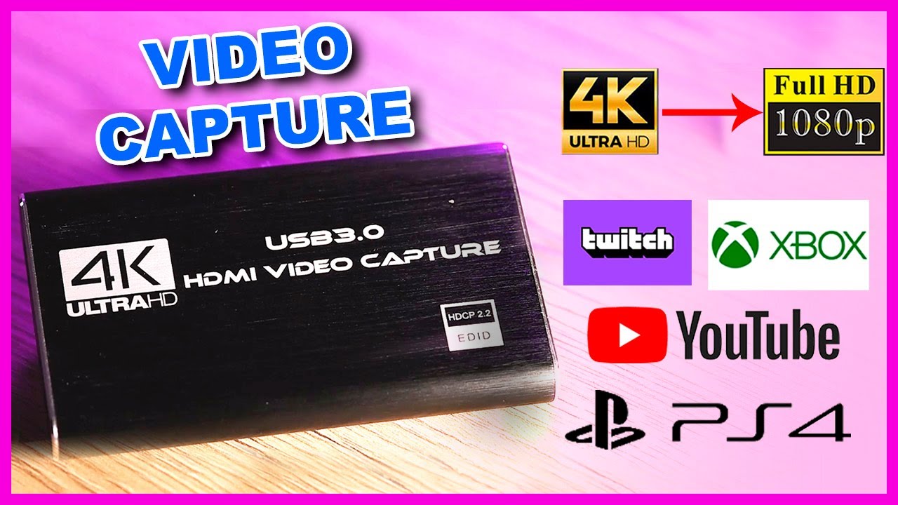 TARJETA DE CAPTURA DE VÍDEO CAPTURADORA 4K 1080 HDMI USB