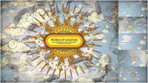 After Effects Template: World of Legend / Map Cinema Titles