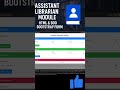 Assistant librarian module using html and bootstrap