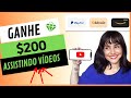 Melhor site para ganhar dinheiro assistindo vdeos  bnus 5 dlares paga paypal bitcoin e mais