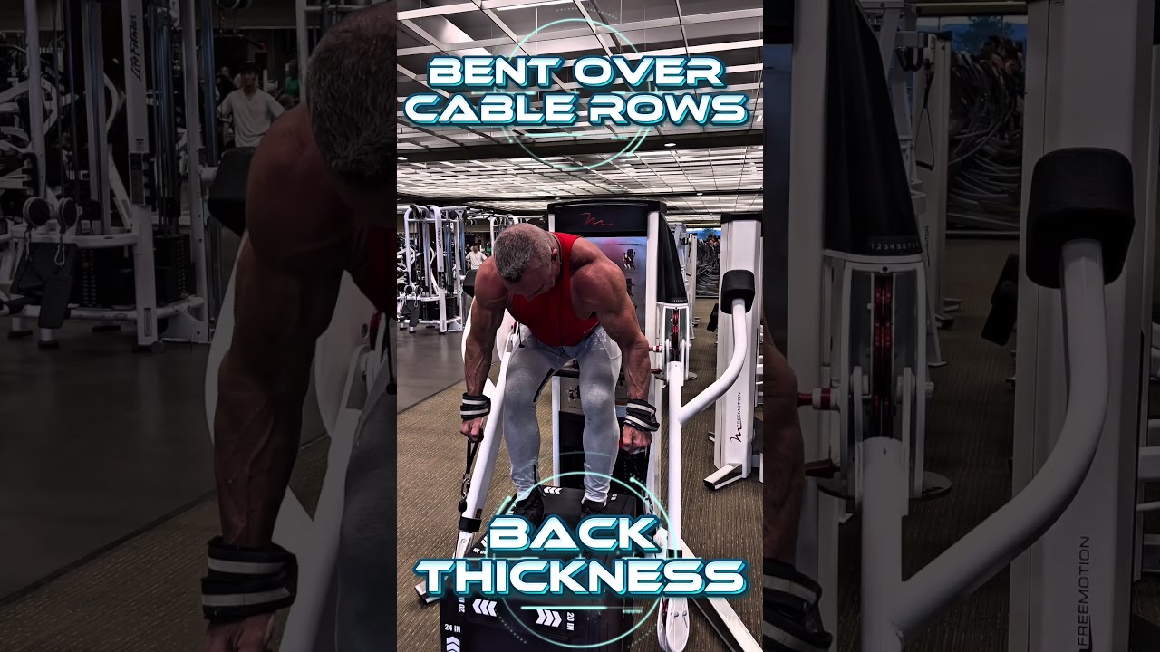BENT OVER CABLE ROWS FOR BACK THICKNESS #workout #motivation #muscle #workouttips #exercise