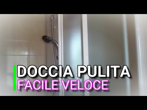 Vlog, come pulire la doccia bagno efficacemente, marlinda canonico ... Prodotti per pulire vetri doccia