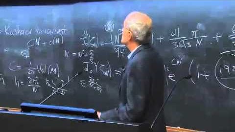 Day 4: Theoretical Physics Session, Edward Witten