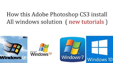 How To install Adobe Photoshop CS3 in all windows SOLUTION (New Tutorials)