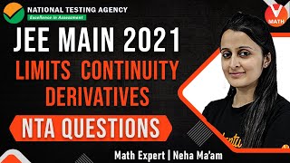 Limits Continuity & Differentiability IIT JEE | NTA Mock Test | JEE Main Maths | JEE 2021 | Vedantu