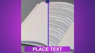 Photoshop Trick Place Text On Book - For beginners screenshot 1