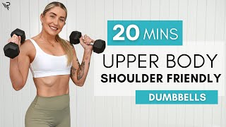 20 Minute Upper Body Strength Workout (Shoulder Friendly)