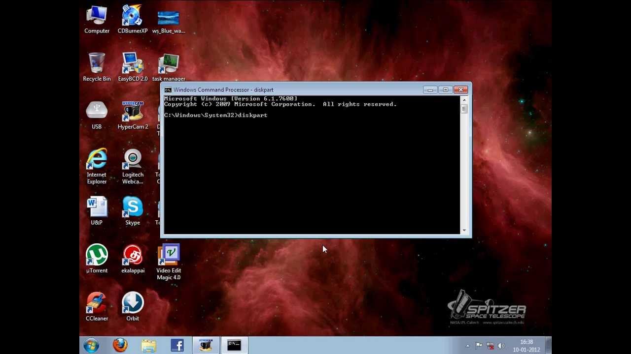 Converting NTFS pendrive to FAT32 using command prompt.avi - YouTube