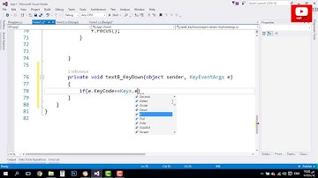08 : تفعيل امر الزر عند الضغط انتر على التكست بوكس سى شارب