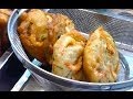 Making Vegetable & Prawn Fritters @ Petaling Street