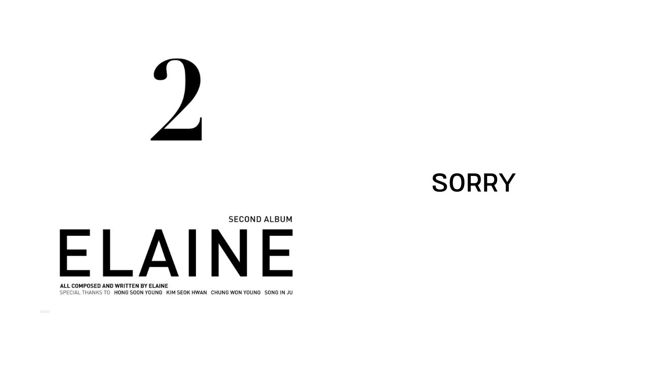 Sorry - Elaine Kim (Official Audio w Lyrics) Sorry - Elaine Kim (Official Audio w Lyrics)