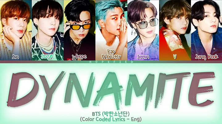 BTS (방탄소년단) - Dynamite (Color Coded Lyrics - Eng)