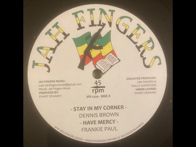 レゲエ Hypocrite Corner Dennis Brown Tony G Dennis Brown / Frankie Paul – Stay In My Corner / Have Mercy(Jah