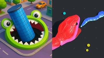 Hole.io VS Snake Clash MAX LEVELS UNLOCKED Gameplay Android,ios