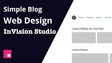 Simple Blog Web Design Layout in Invision Studio #invision