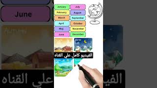 Months and seasons of the year فصول وشهور السنه سلسله تعلم الانجليزية للمبتدئين connect 3 connect