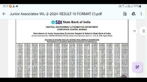 SBI CLERK Second waiting list out and My Result?? luck matters alot🥺......