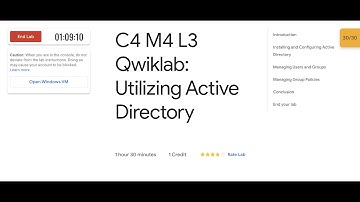 #NEW C4 M4 L3 Qwiklab: Utilization Active Directory || #coursera  || #qwiklabs