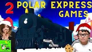 We Play 2 Polar Express Games On Roblox Polar Express Train Simulator Games Train Crashing on Ice