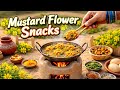 Crispy Mustard Flower Snacks | 🥨 Mini Cooking | Evening Snacks Recipe | Nisha Mini Cooking 