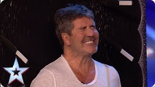 DANGER! Gomonov Knife Show throw 8 KNIVES at Simon Cowell | Auditions | BGT 2019