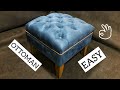 ПУФИК СВОИМИ РУКАМИ ЛЕГКО. How to make an ottoman yourself. DIAMOND TUFTING