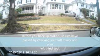Parallel parking on the New York state road test