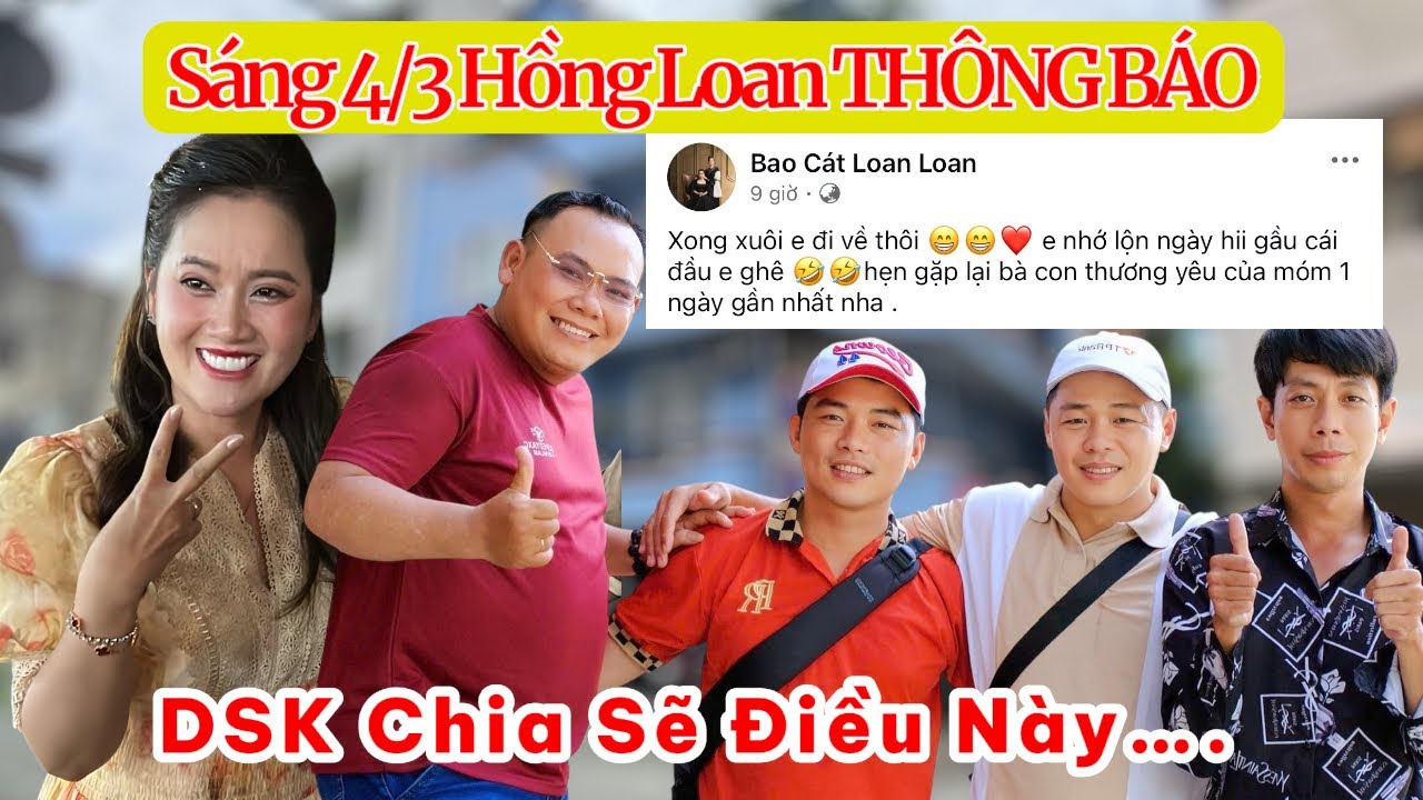 Sáng 4.3 Hồng Loan Nói Rõ Nguyên Nhân HỦY SHOW MT, YT Hẻm Chia Sẽ 1 Lần Chuyện Này