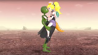 Dame tu Cosita kiss Bowsette