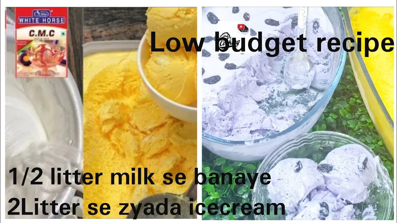 1/2 Litter milk se banaye 2 Litter se bhi jyada Ice cream using GMS And