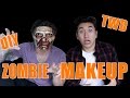 DIY The Walking Dead Zombie Halloween Makeup tutorial (ft. ScottySire) | Brennen Taylor