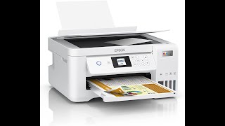 Best EcoTank Printer for Home. Epson EcoTank ET-2856 Print/Scan/Copy Wi-Fi Printer, White