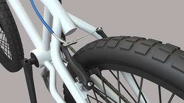 Modeling and rendering of a BMX with PTC Creo and Cinema 4D