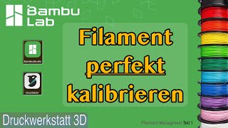 Filamnet kalibrieren in Bambu Studio - So geht's richtig