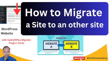 How to Migrate WordPress Site with UpdraftPlus Migrator Plugin  Clone WordPress Easily.