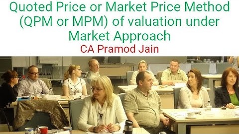 Quoted Price or Market Price Method (QPM or MPM) of valuation under Market Approach I CA Pramod Jain