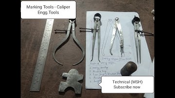 Caliper- (Marking Tools - Indirect Measuring Tools ) ITI Mechanical  Engineering Tools.Part -