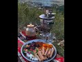 Турецкий самовар/Чай с самовара на дровах/Самовар на дровах/Чай в горах🇹🇷🏔