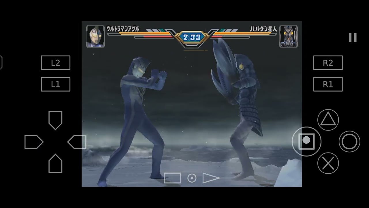 Ultraman Fighting Evolution 3 Ultraman Agul V2 Vs Baltan Seijin Hard Mode Gameplay PS2.