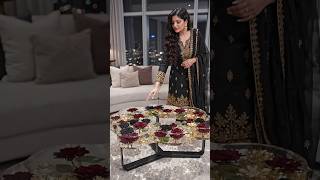 I build Midnight Bloom cloud table #epoxyresin #luxury #making #satisfying #rose
