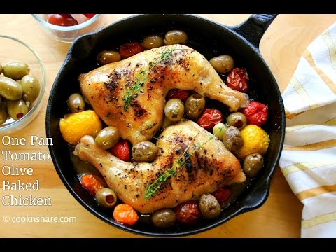 One Pan Tomato and Olive Baked Chicken (Made Easy)