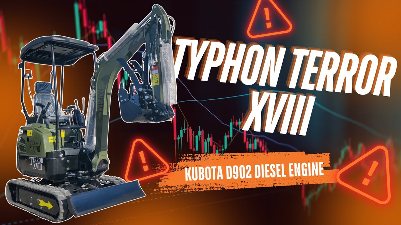 2025 Typhon Terror XVIII Mini Excavator Review | Powered by Kubota D902 | TYPHON Machinery | 2025