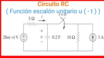 ☑️➡️Circuito RC, de primer orden (Función Escalón unitario)
