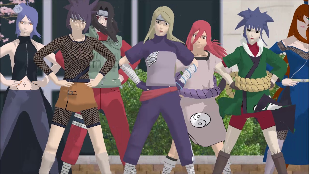 [MMDxNaruto] CaramellDansen・Guren/Tayuya/Mei/Fuu/Yugito/Temari/Anko