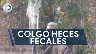 Captan A Mujer Colgando Sus Heces Es Deja Polémicos Mensajes